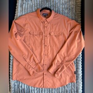 Patagonia self guided spf 40 hiking button down shirt style #41900